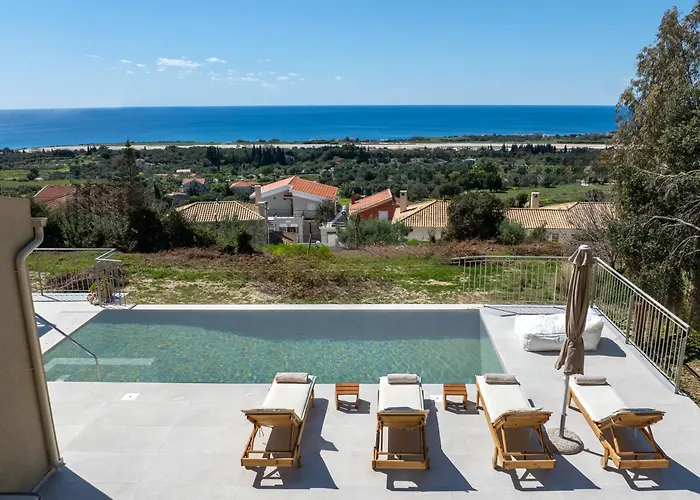 Luxury Artemis Pool, Jacuzzi, Peace & Perfect Sunsets In Kefalonia *