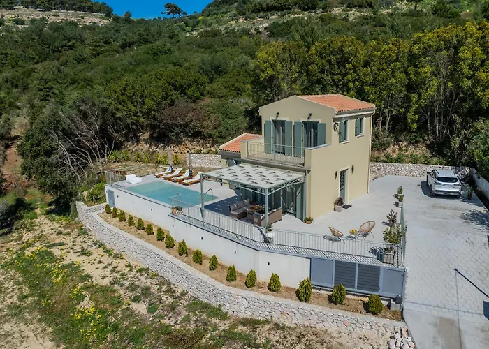 Luxury Artemis Pool, Jacuzzi, Peace & Perfect Sunsets In Kefalonia * Σβορωνάτα