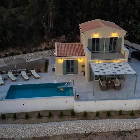 Villa Luxury Artemis Pool, Jacuzzi, Peace & Perfect Sunsets In Kefalonia Svoronata