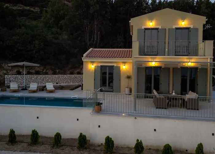 Luxury Artemis Pool, Jacuzzi, Peace & Perfect Sunsets In Kefalonia * Svoronata