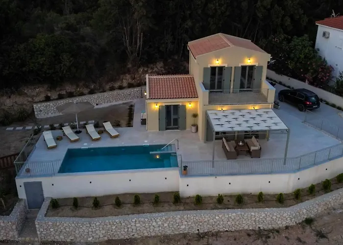 Villa Luxury Artemis Pool, Jacuzzi, Peace & Perfect Sunsets In Kefalonia Svoronata